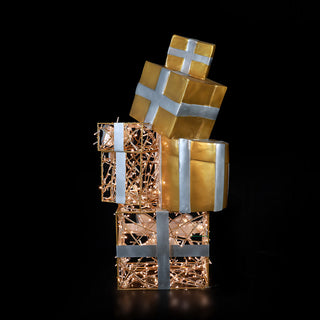 Christmas Gift Stack Large - Warm White