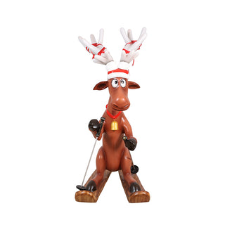 Holiday deer SKIING