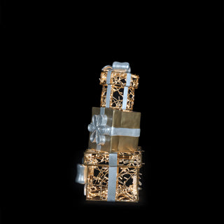 CHRISTMAS GIFT STACK (ALU/RESIN) SMALL (36V)