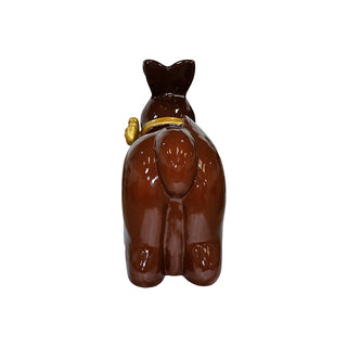 EASTER CHOCOLATE BUNNY SOFA (CHOCOLATE WITH GOLD SCARF HIGH GLOSS)