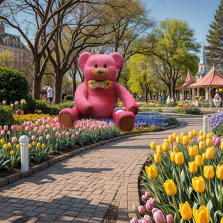 Pink Easter Teddy Bear