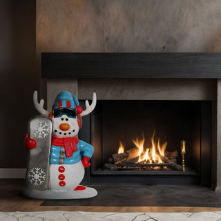 Snowman with Snowboard
