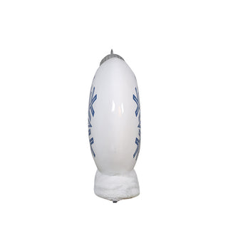 Snowflakes Flat Ornament White And Blue