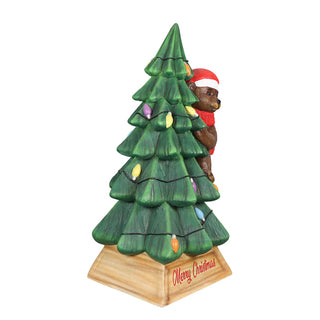 Bear On A Christmas Tree