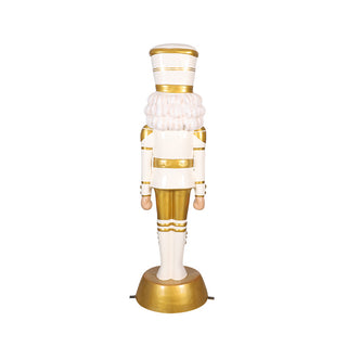 American Christmas Nutcracker 6ft - White & Gold