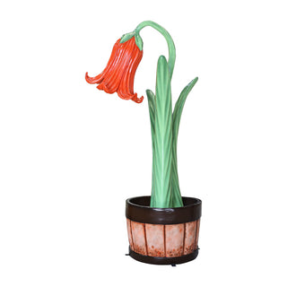 FLOWER IN PLANTER (RED)