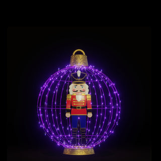 Christmas Ball "nutcracker" (purple)