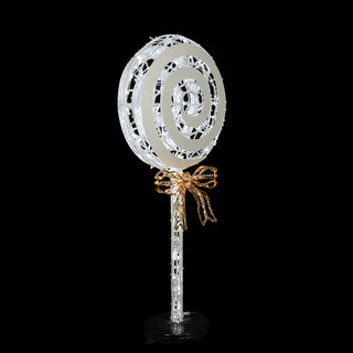 LOLLIPOP WITH RIBBON (COLD WHITE)
